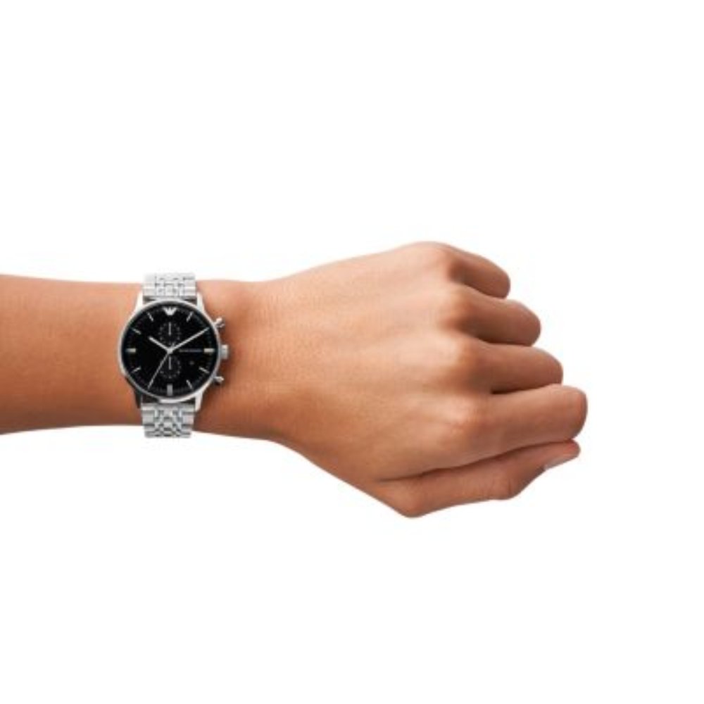 Emporio Armani AR0389 Chronograph Black Dial Men's Watch — view 4