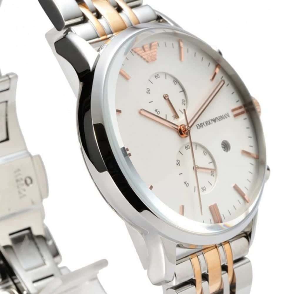 Emporio Armani AR0399 Chronograph Two-Tone Men's Watch — view 3