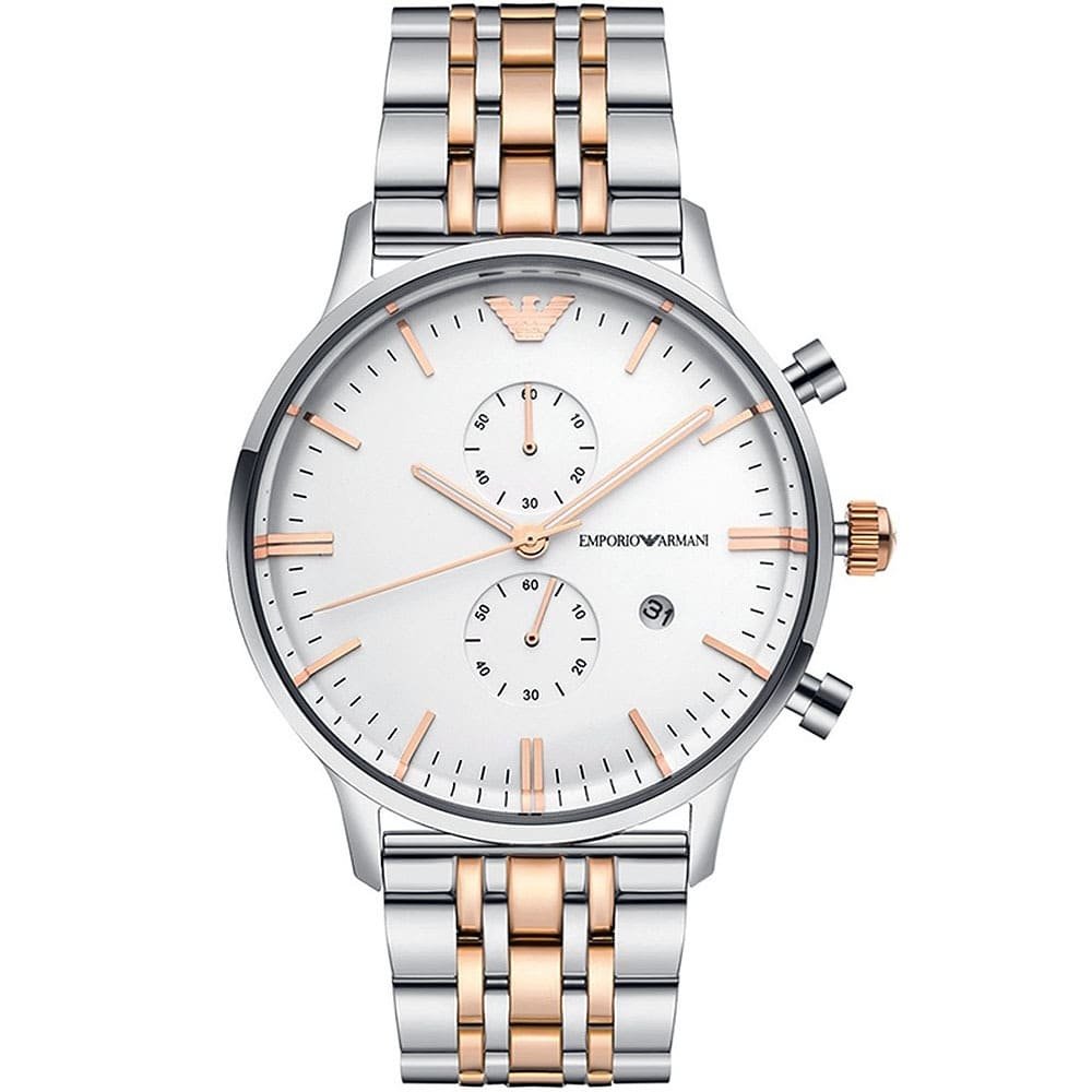 Emporio Armani AR0399 Chronograph Two-Tone Men's Watch