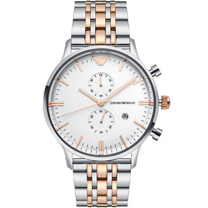 Emporio Armani AR0399 Chronograph Two-Tone Men's Watch