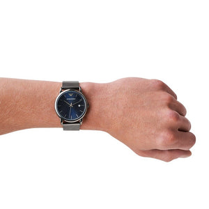 Emporio Armani AR11053 Gunmetal Blue Dial Men's Watch — view 4