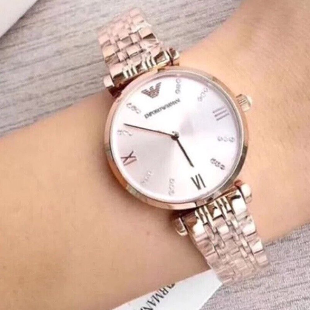 Emporio Armani AR11059 Ladies Watch T-Bar Gianni Rose Gold — view 4