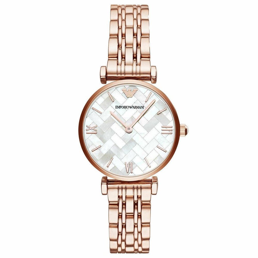 Emporio Armani AR11110 Gianni T-Bar Rose-Gold Tone Women's Watch