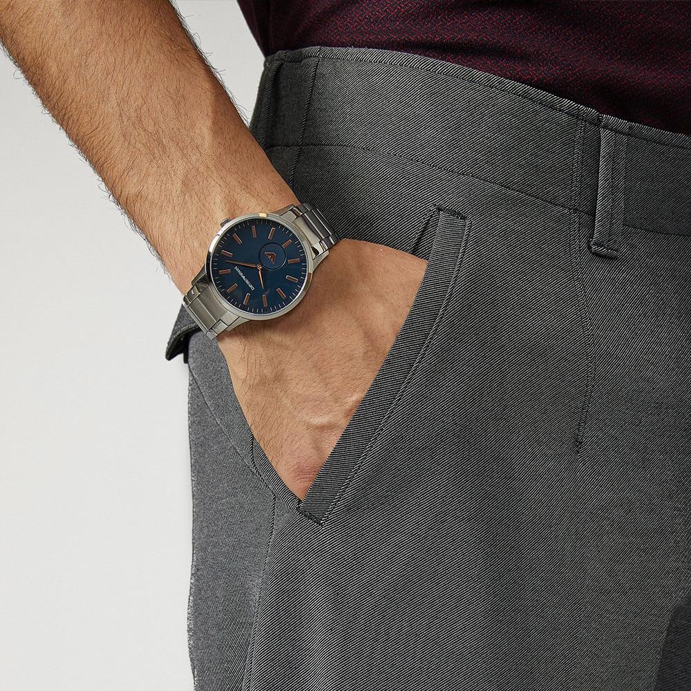 Emporio Armani AR11137 Renato Quartz Blue Dial Men's Watch — view 3