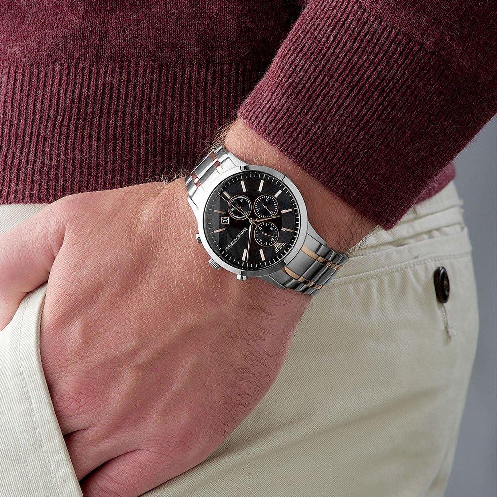 Emporio Armani AR11165 Chronograph Two-Tone Men's Watch — view 4