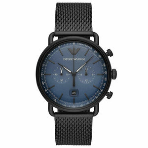Emporio Armani AR11201 Chronograph Date Mesh Bracelet Strap Men's Watch