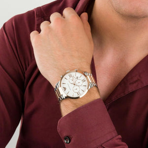 Emporio Armani AR11209 Giovanni Chronograph White Dial Men's Watch — view 3