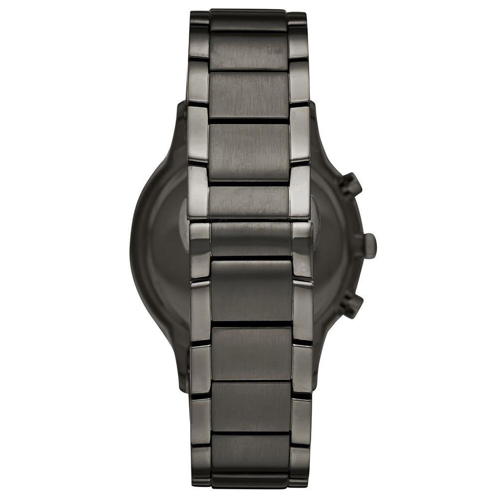 Emporio Armani AR11215 Chronograph Blue Dial Gunmetal Strap Men's Watch — view 3