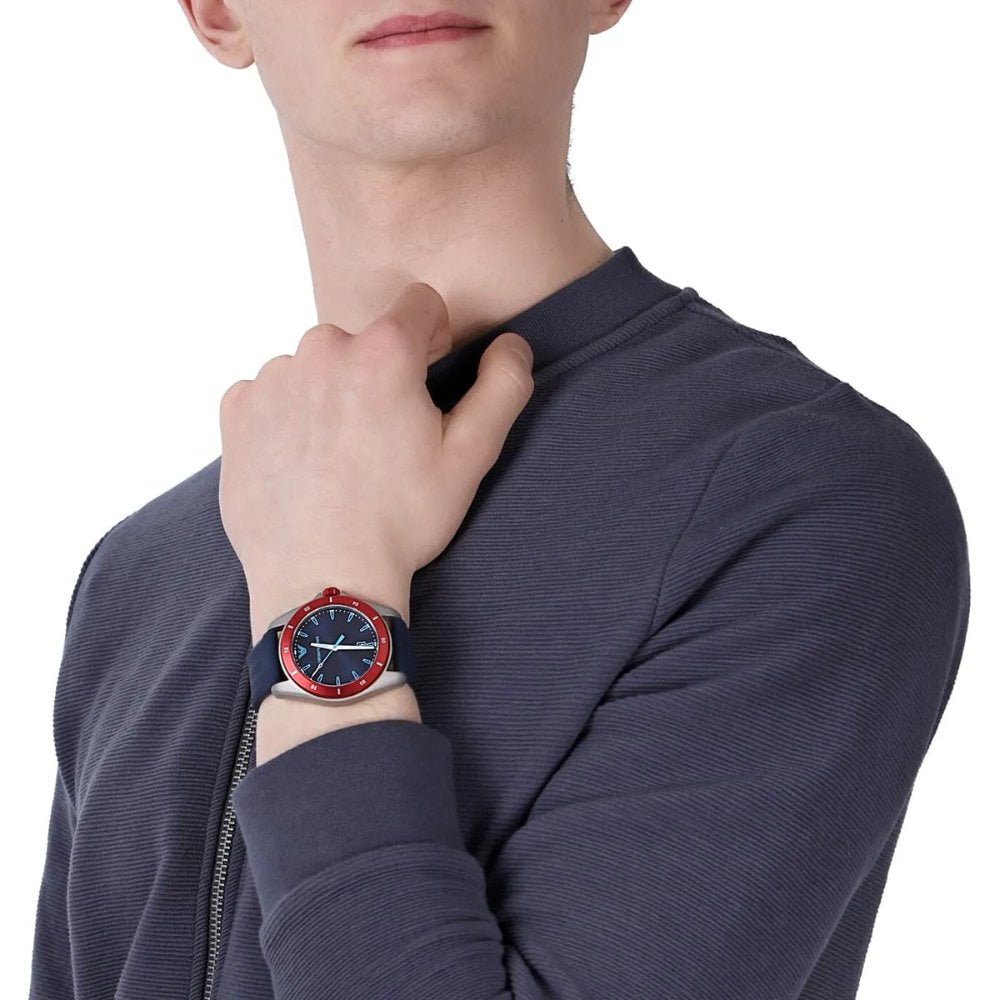 Emporio Armani AR11217 Blue Dial Men's Watch — view 5