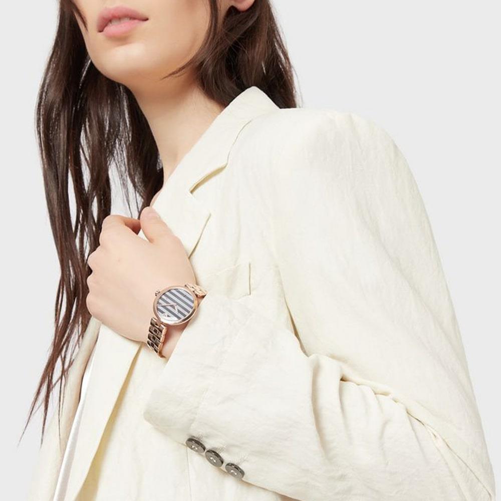 Emporio Armani AR11220 Rose Gold Steel 316 L Analog Quartz Women's Watch — view 3