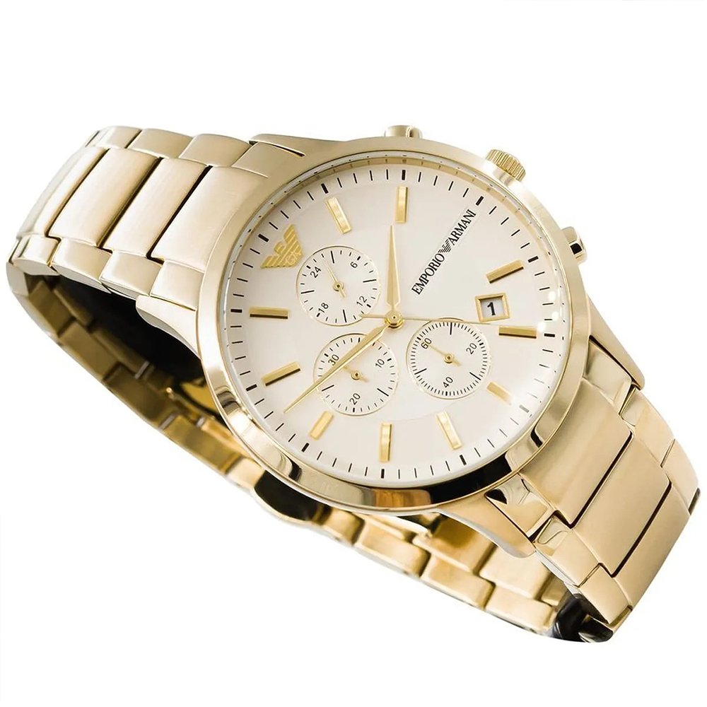 Emporio Armani AR11332 Chronograph Men's Watch Renato Gold — view 3