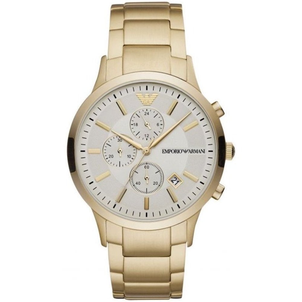 Emporio Armani AR11332 Chronograph Men's Watch Renato Gold