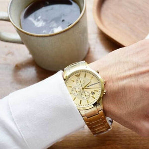Emporio Armani AR11332 Chronograph Men's Watch Renato Gold — view 6