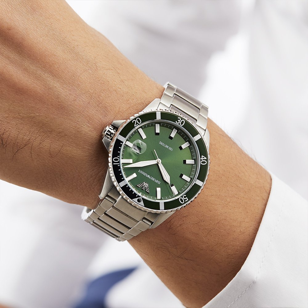 Emporio Armani AR11338 Men's Diver Watch — view 5