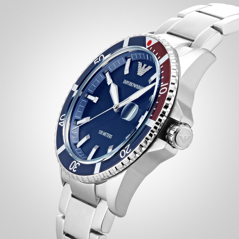 Emporio Armani AR11339 Men's Diver Watch Blue — view 4