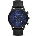 Emporio Armani AR11351 Chronograph Black Leather Men's Watch