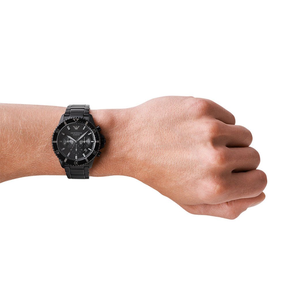 Emporio Armani AR11363 All Black Chronograph Men’s Watch — view 4