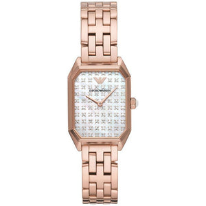 Emporio Armani AR11389 Two Hand Rose Gold Tone Women's Watch