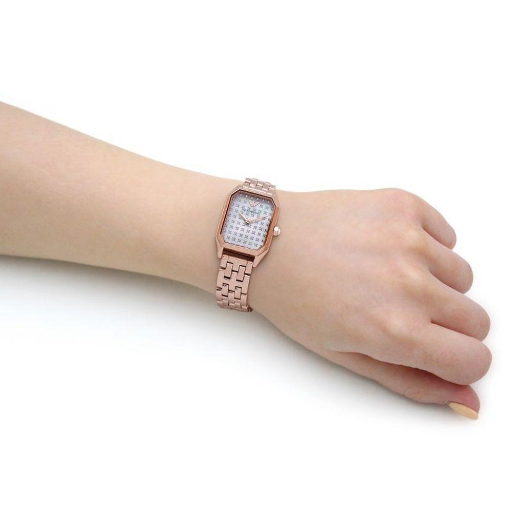 Emporio Armani AR11389 Two Hand Rose Gold Tone Women's Watch — view 3