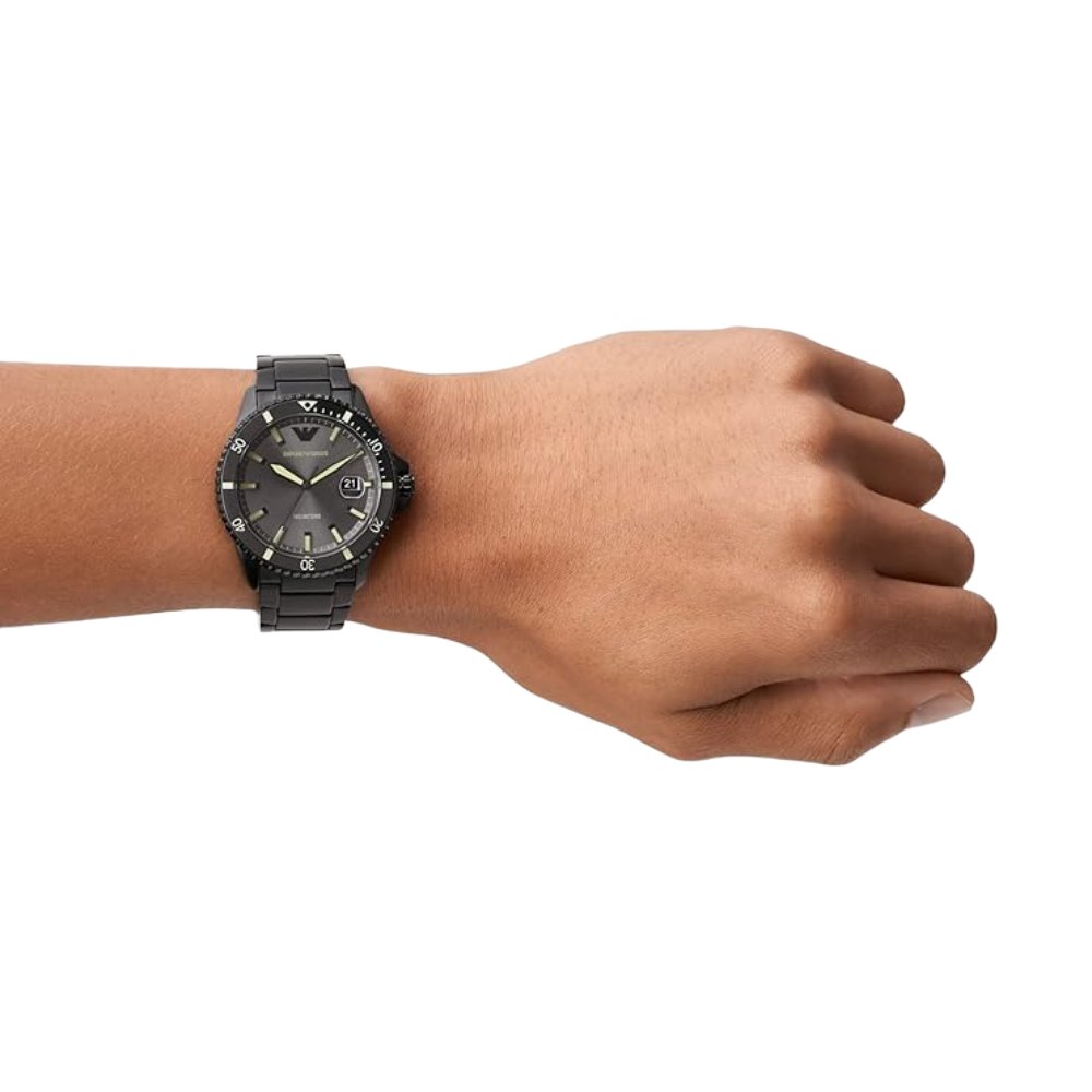 Emporio Armani AR11398 Three-Hand Date Black Men’s Watch — view 4