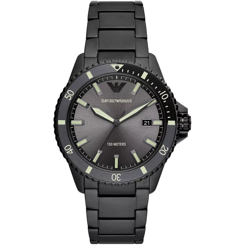 Emporio Armani AR11398 Three-Hand Date Black Men’s Watch