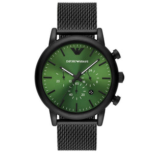 Emporio Armani AR11470 Black and Luigi Green Chronograph Quartz Men’s Watch