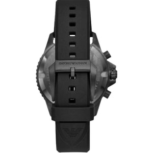 Emporio Armani AR11515 Diver Black Silicone Chronograph Men’s Watch — view 2