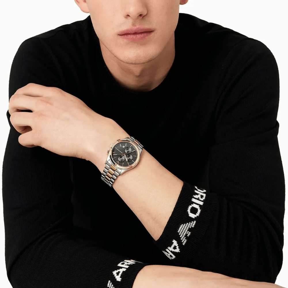 Emporio Armani AR11527 Chronograph Two-Tone Men’s Watch — view 9