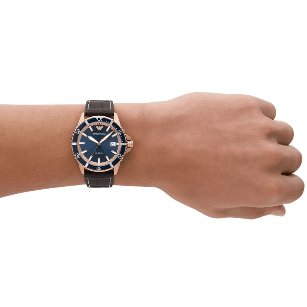 Emporio Armani AR11556 Diver Blue Dial Men's Watch — view 6