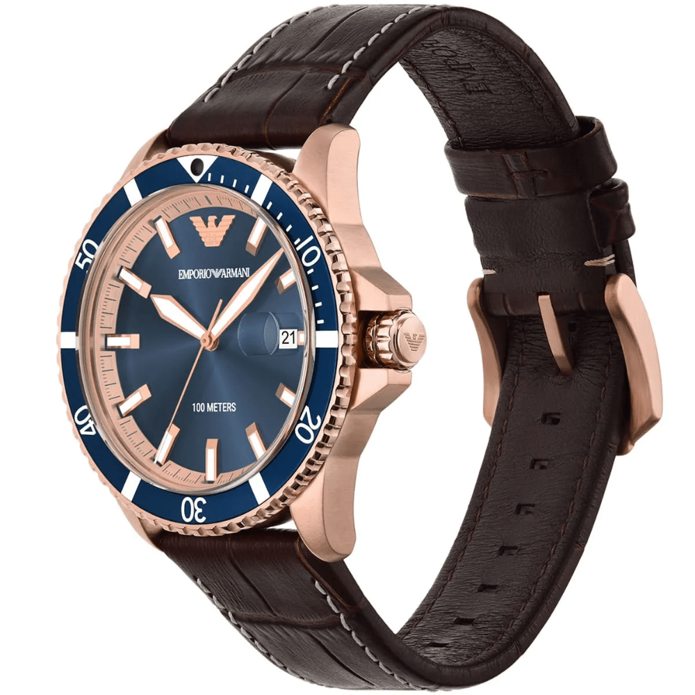 Emporio Armani AR11556 Diver Blue Dial Men's Watch — view 5