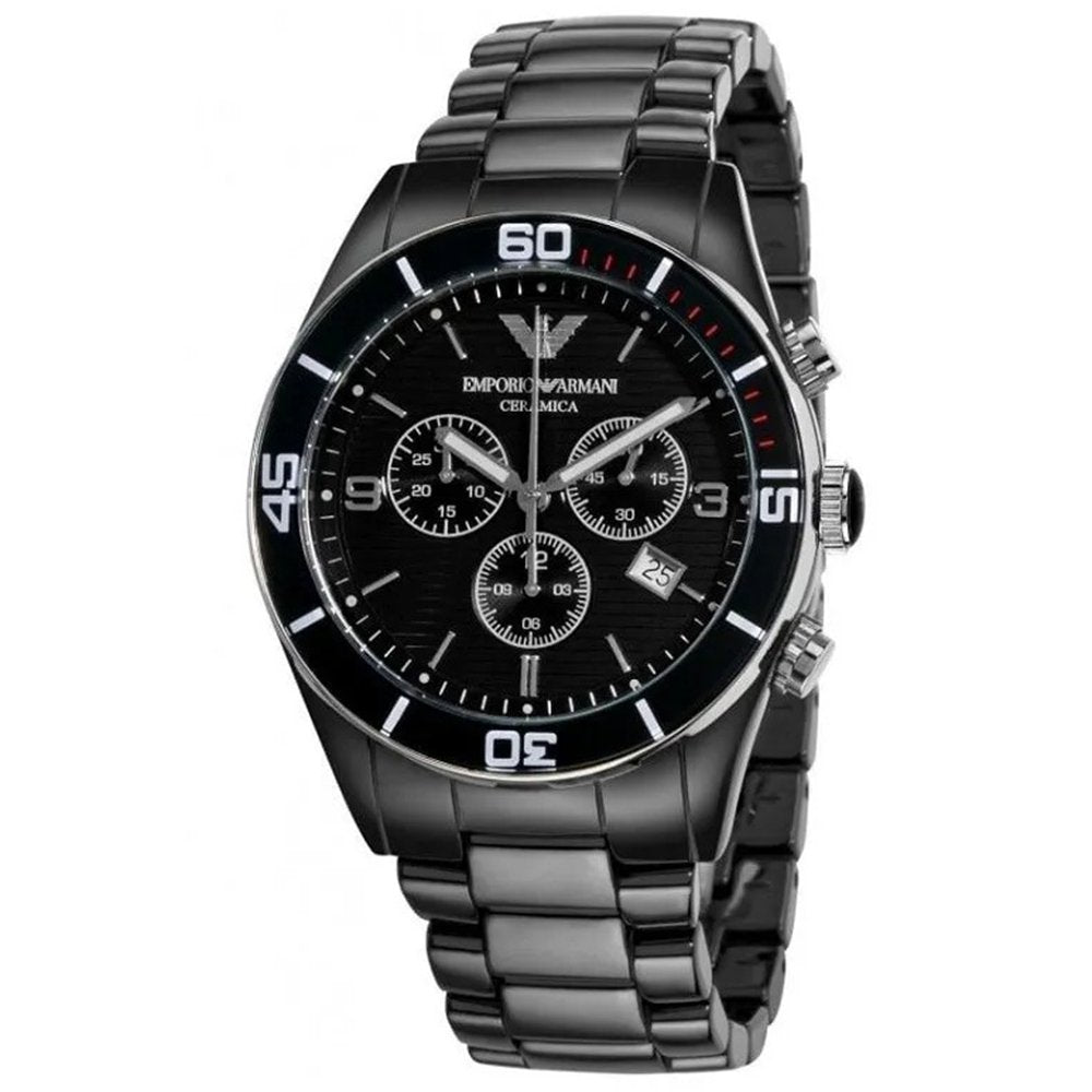 Emporio Armani AR1421 Men's Leo Ceramica Watch — view 3