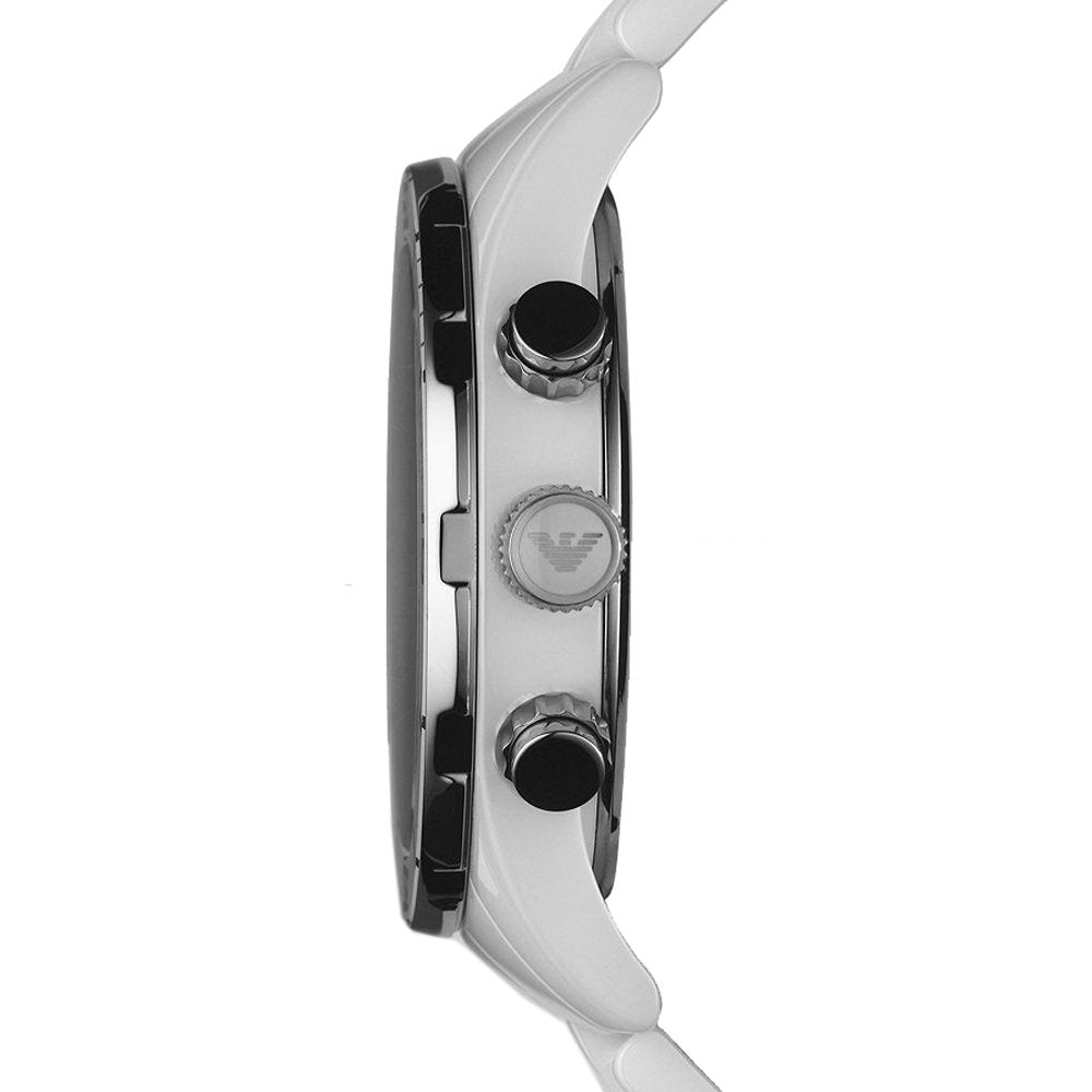 Emporio Armani AR1424 White Ceramica Men's Watch — view 3