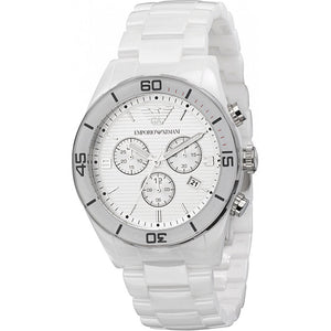 Emporio Armani AR1424 White Ceramica Men's Watch