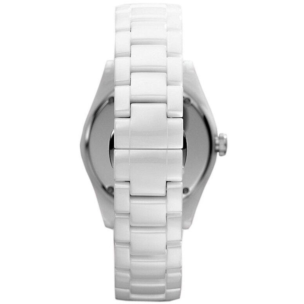 Emporio Armani AR1426 White Ladies Ceramica Watch — view 2