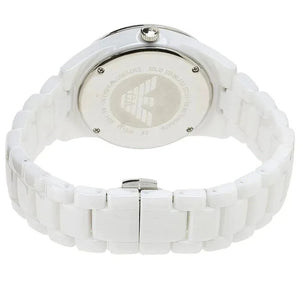 Emporio Armani AR1456 Ceramica Crystal White Ladies Watch — view 2