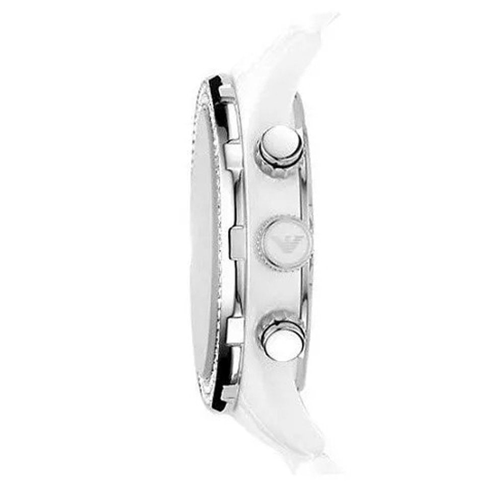 Emporio Armani AR1456 Ceramica Crystal White Ladies Watch — view 3