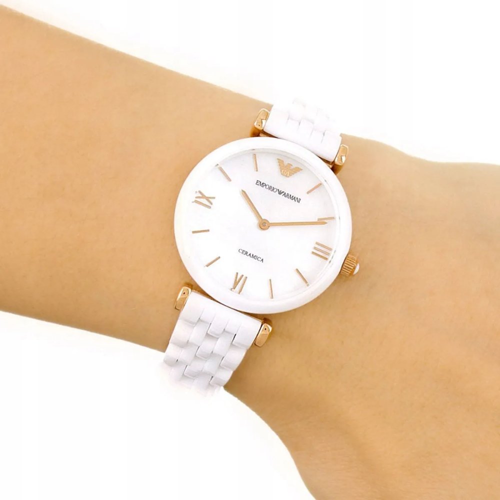 Emporio Armani AR1486 Ceramic Ladies Watch — view 5