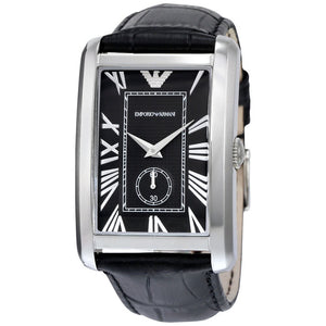 Emporio Armani AR1604 Rectangular Black Dial Men's Watch