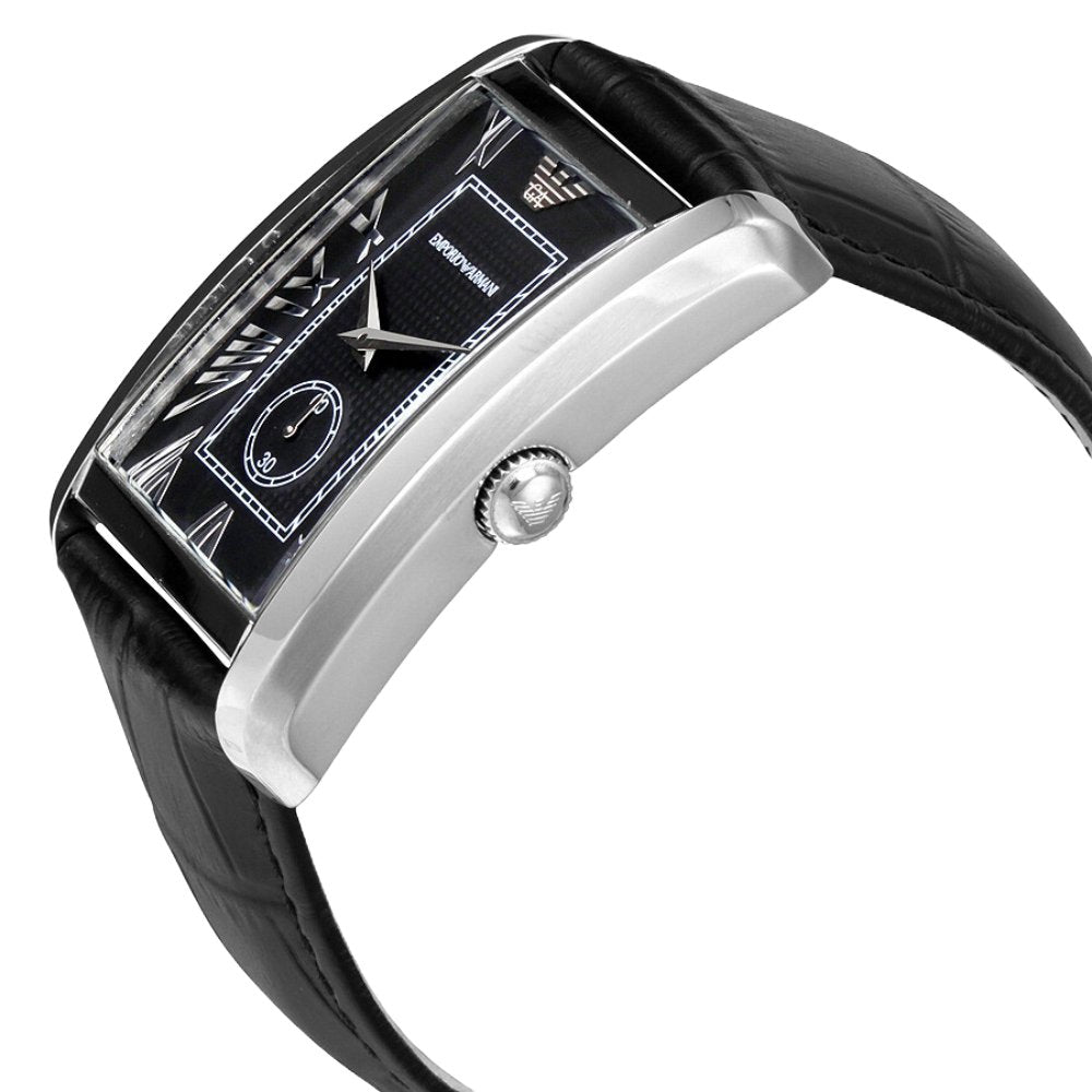 Emporio Armani AR1604 Rectangular Black Dial Men's Watch — view 3