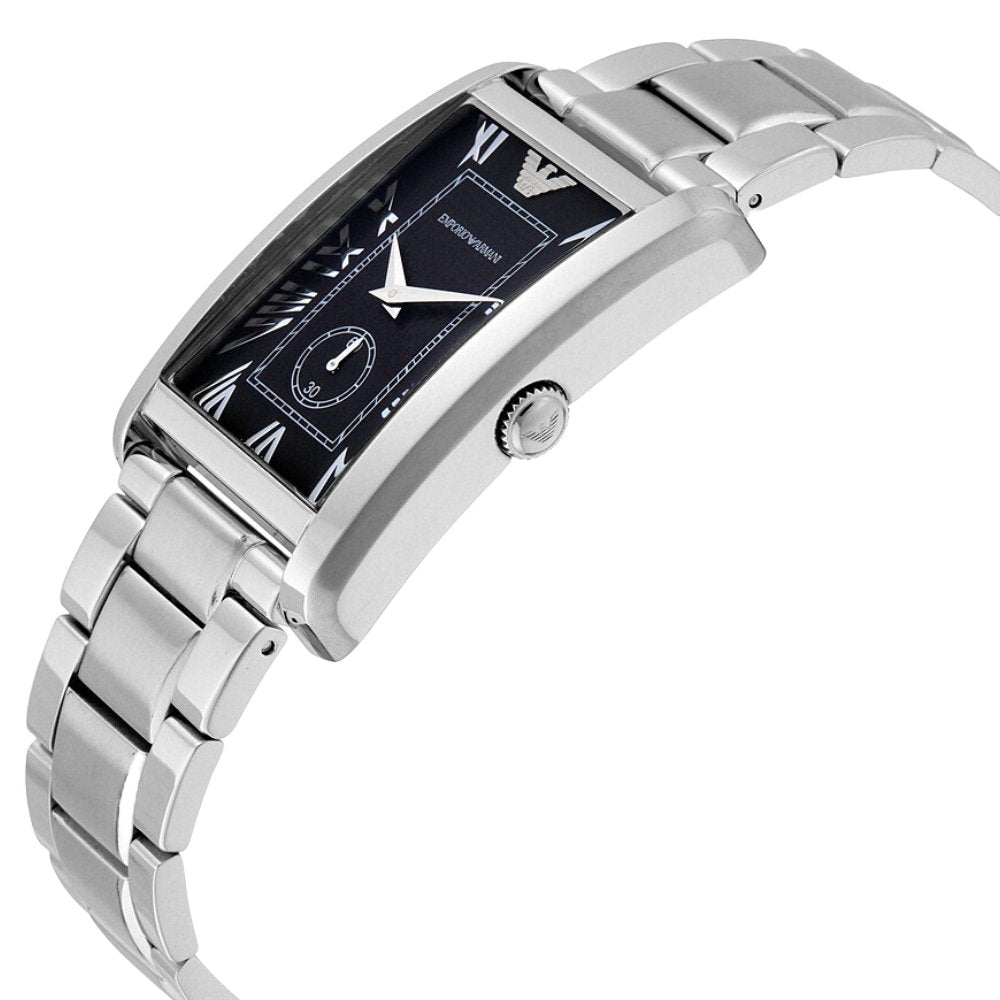 Emporio Armani AR1608 Rectangular Black Dial Men's Watch — view 3