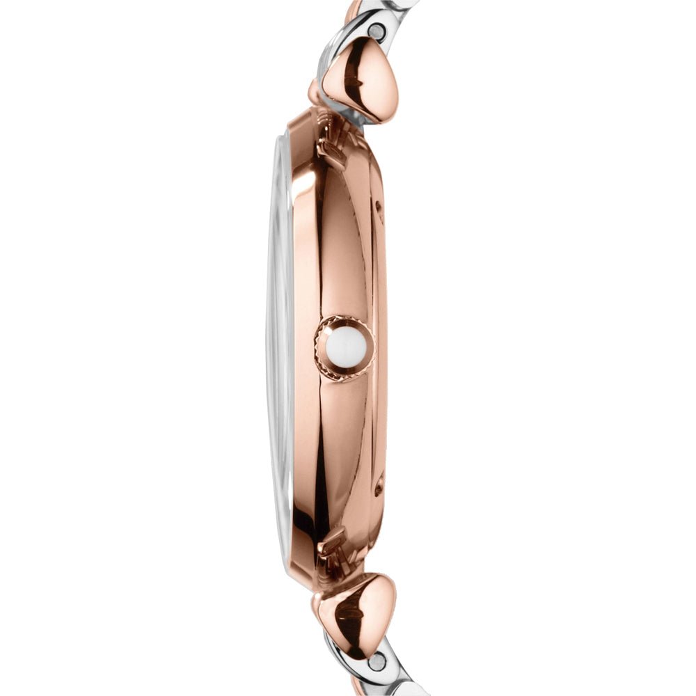 Emporio Armani AR1683 Gianni T-Bar Two Tone Ladies Watch — view 3