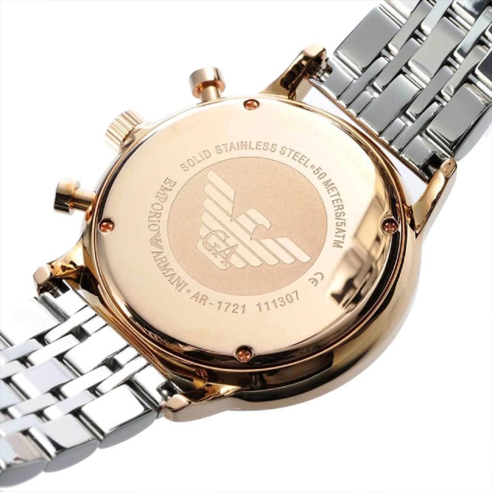 Emporio Armani AR1721 Men's Gianni Watch Two Tone — view 4