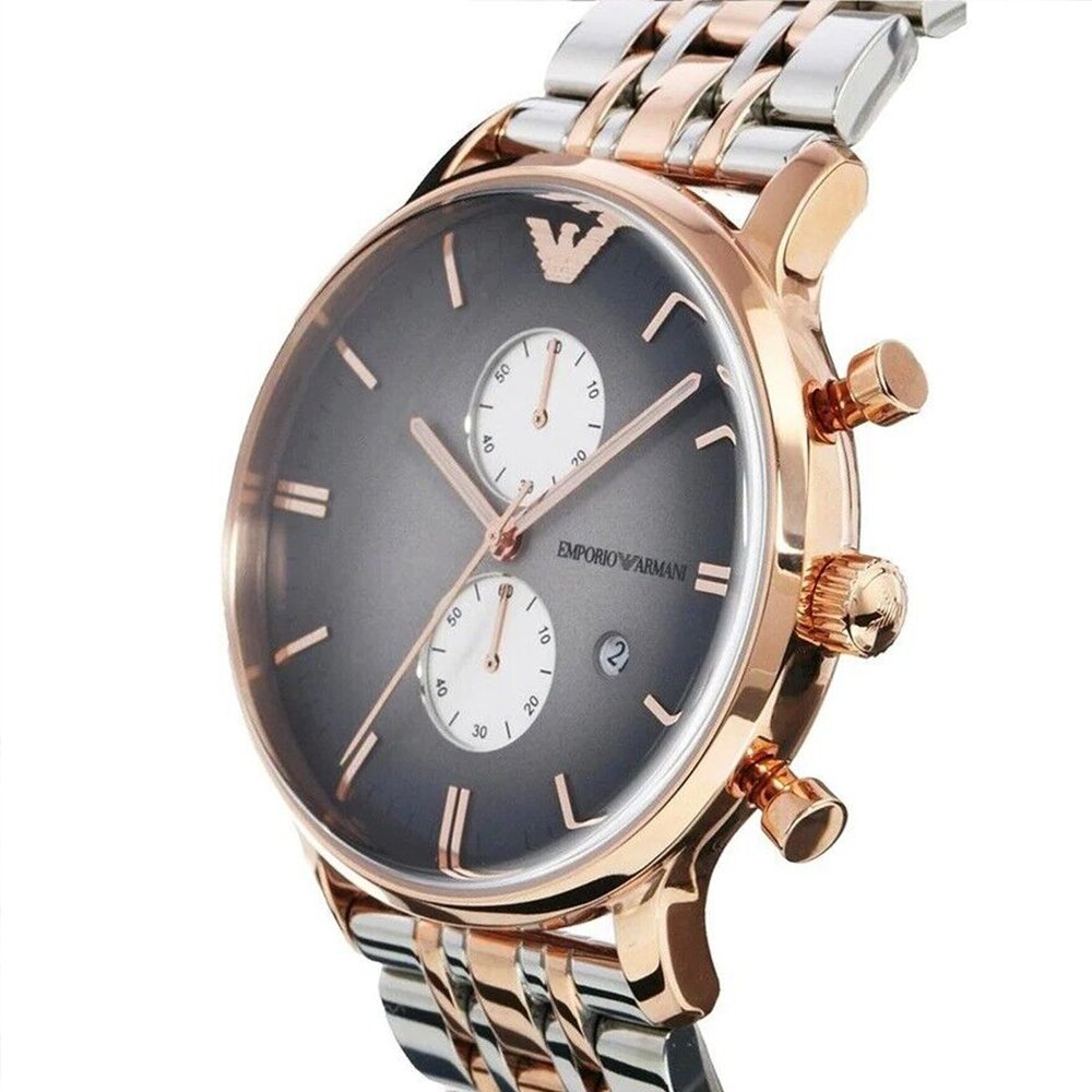 Emporio Armani AR1721 Men's Gianni Watch Two Tone — view 3