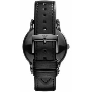 Emporio Armani AR1732 Luigi Classic Black Leather Strap Men's Watch — view 2