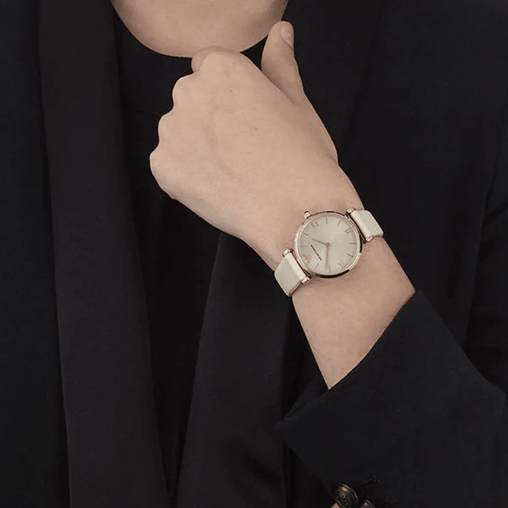 Emporio Armani AR1769 Retro Beige Dial Ladies Watch — view 8