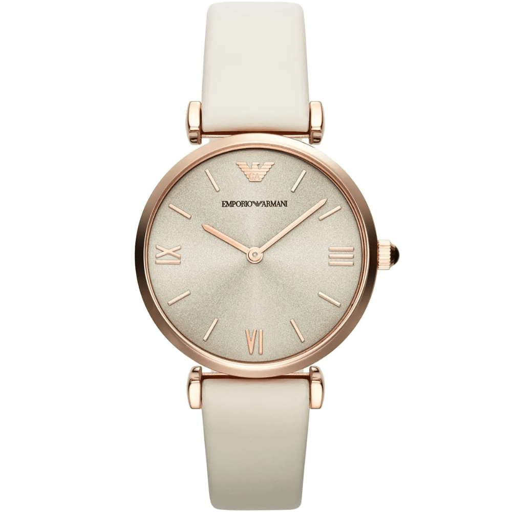 Emporio Armani AR1769 Retro Beige Dial Ladies Watch