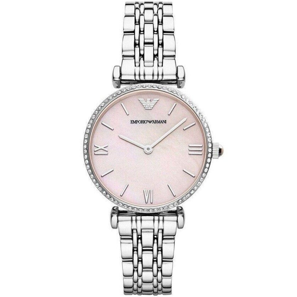 Emporio Armani AR1779 Ladies Watch Gianni T-Bar Pink