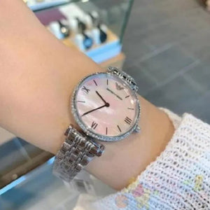 Emporio Armani AR1779 Ladies Watch Gianni T-Bar Pink — view 4
