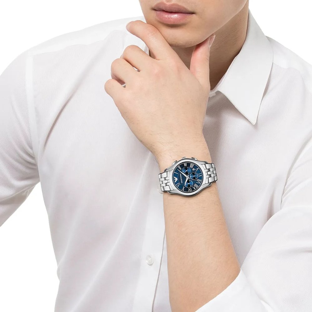 Emporio Armani AR1787 Blue Chronograph Dial Men's Watch — view 5