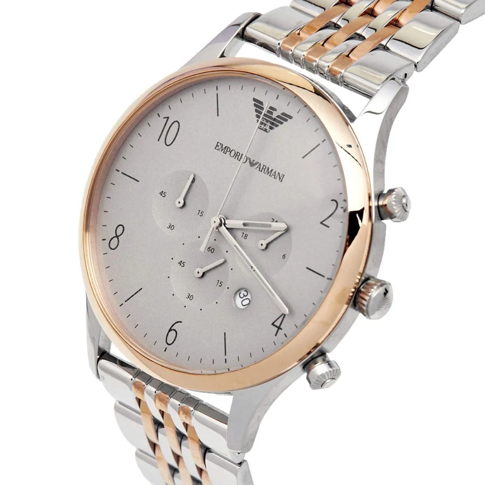 Emporio Armani AR1864 Two-Tone Chronograph Men's Watch — view 3